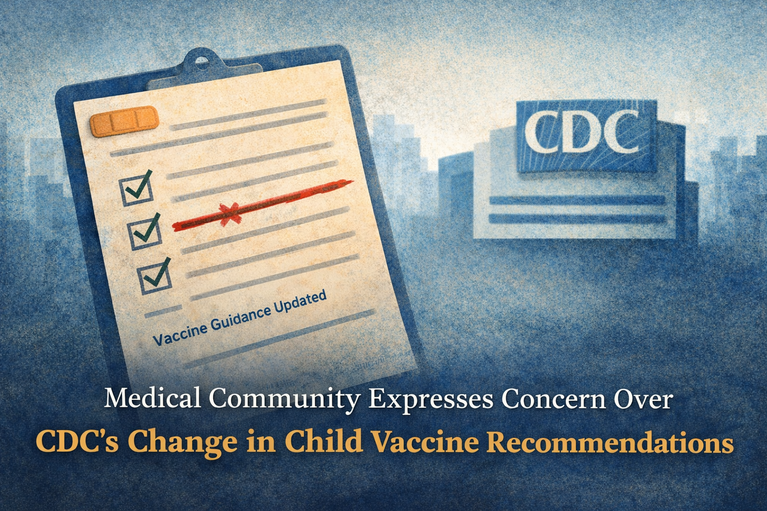 Medical Community Expresses Concern Over CDC's Change in Child Vaccine Recommendations