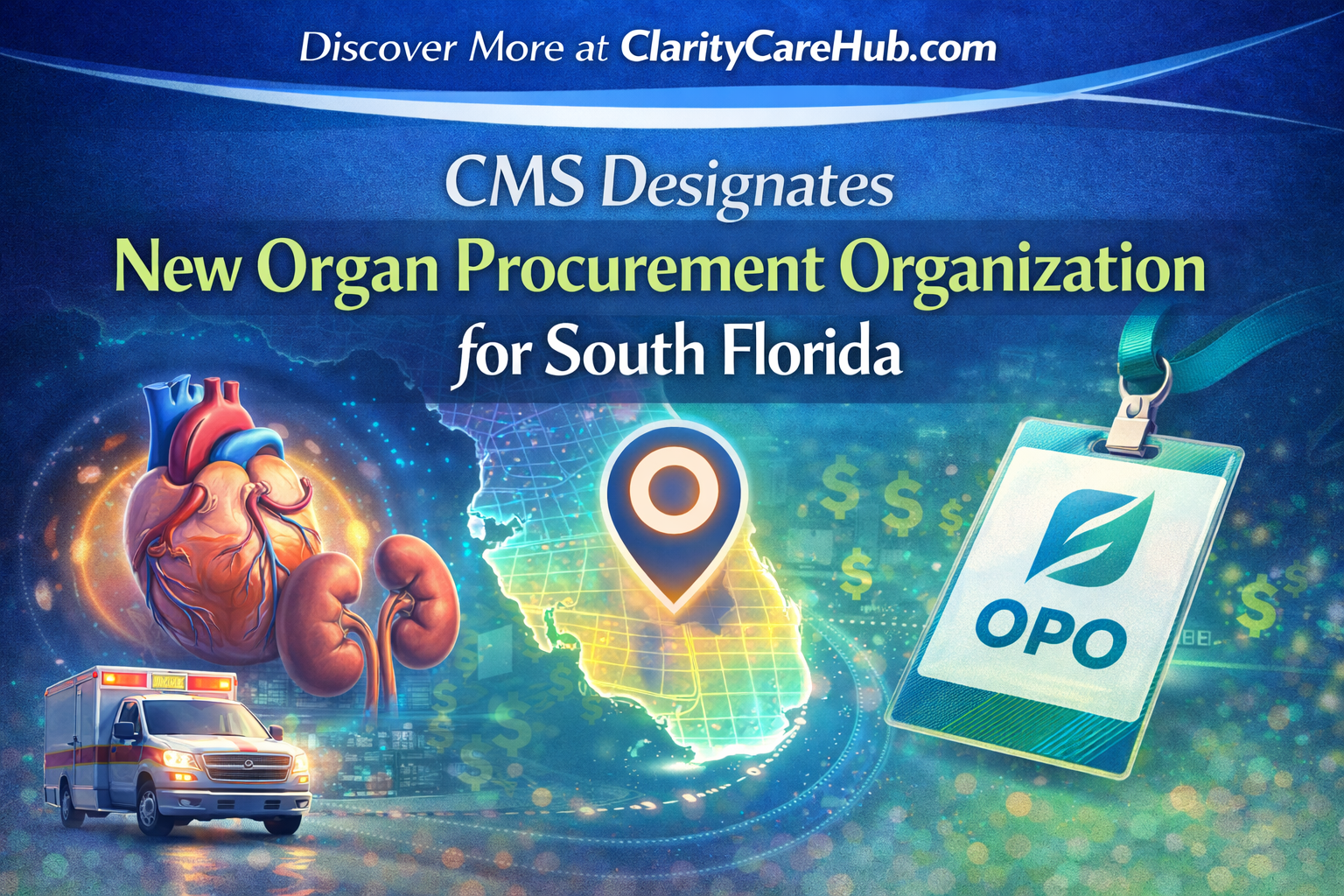 CMS Designates New Organ Procurement Organization for South Florida